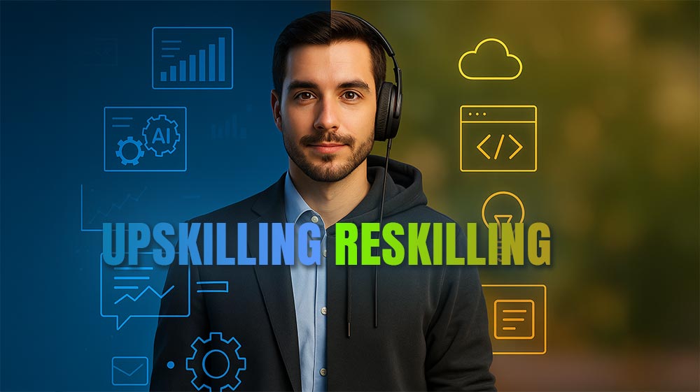 Profesional en proceso de upskilling y reskilling