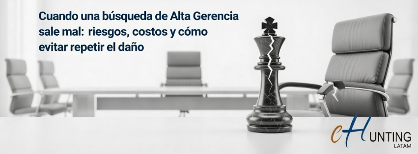 Gráfico sobre riesgos y costos de una mala contratación de Alta Gerencia