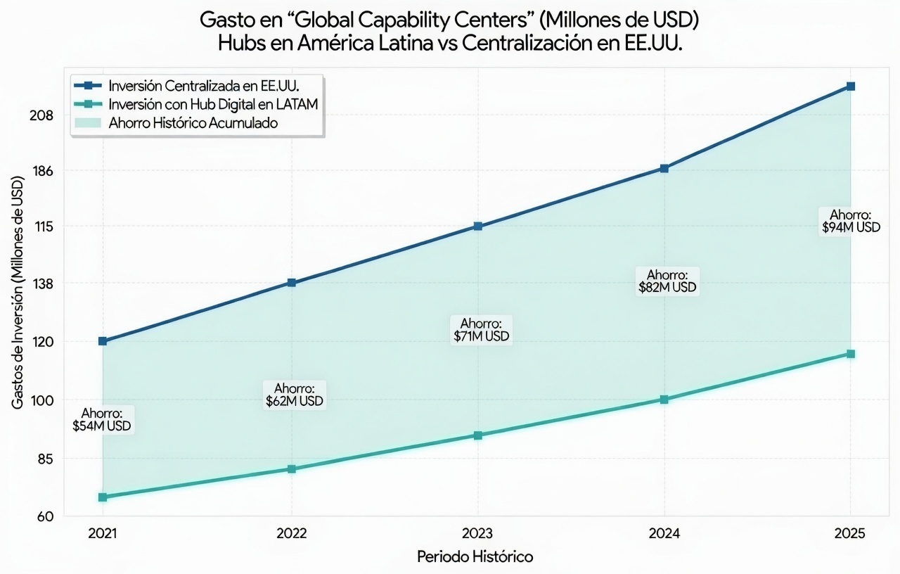 Imagen de apoyo sobre Global Capability Centers en América Latina